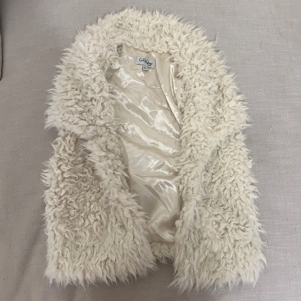 Cream Colored fluffy vest